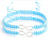 2pcs Infinity Braided kit bracelet Set Friendship Bracelet Set friendly Love Couples Bracelet Set Infinity Fashion Jewelry